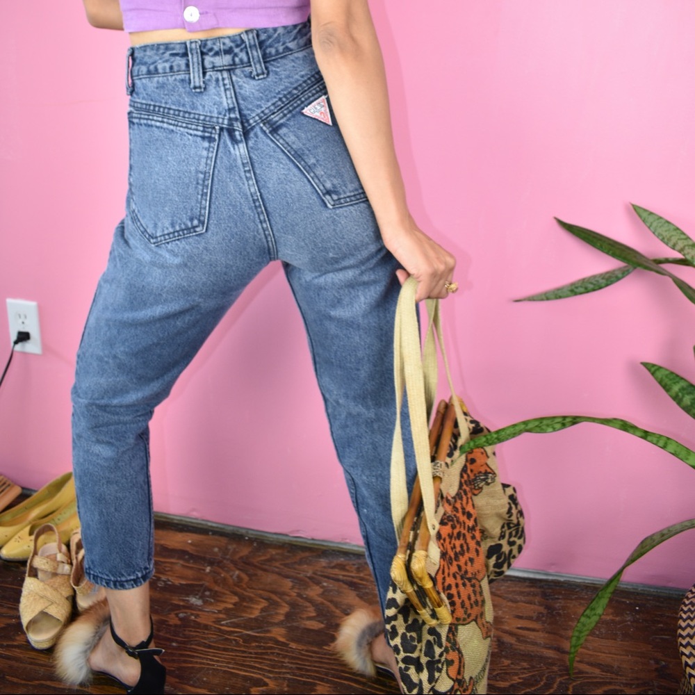 Vintage Guess Jeans skinny zip high waisted 24
